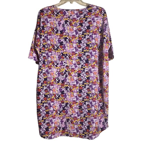 Women's LulaRoe Irma Size Medium DISNEY MICKEY MOUSE Cozycore Novelty Flowy - Picture 3 of 16